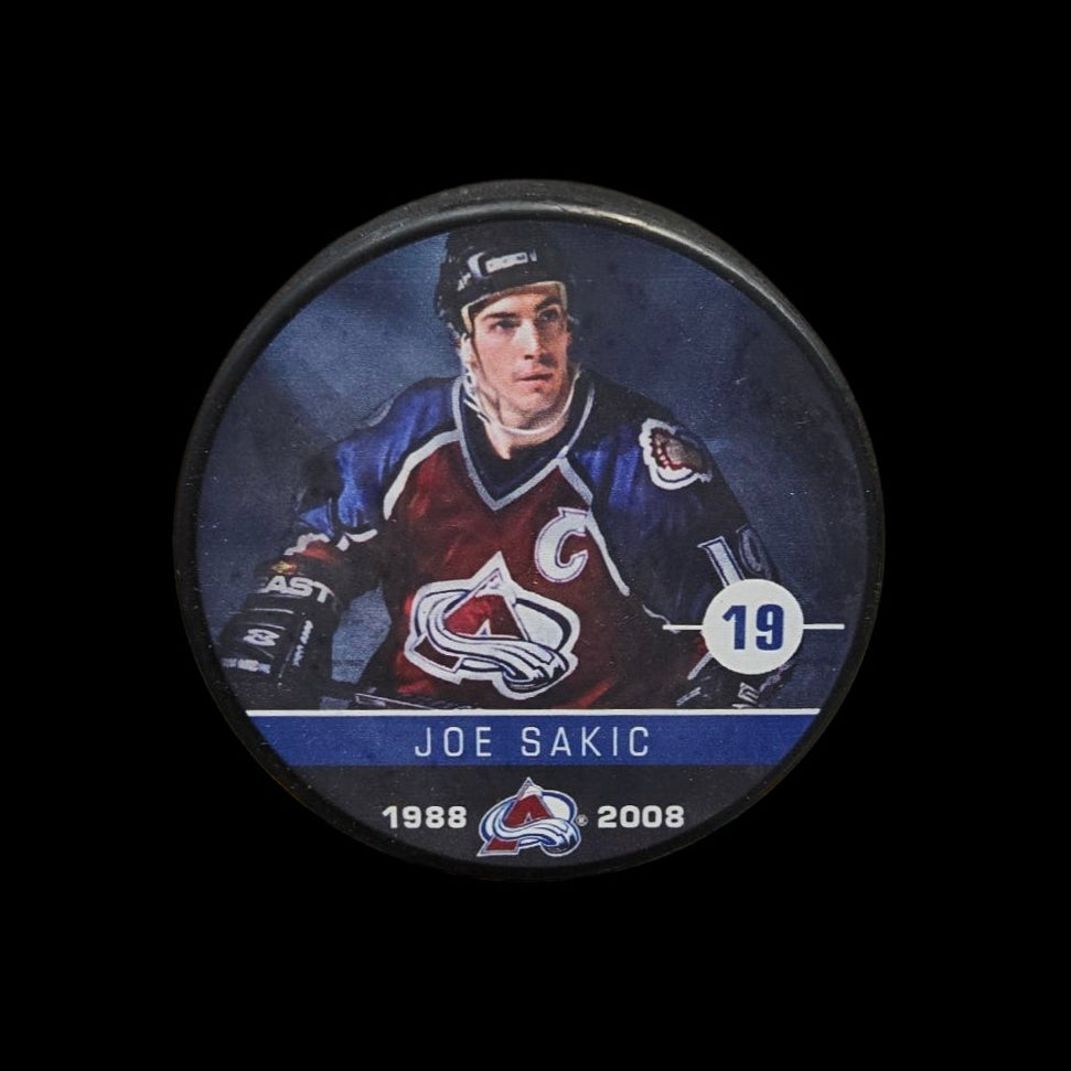 Rondelle - Joe Sakic #19 Avalanches du Colorado