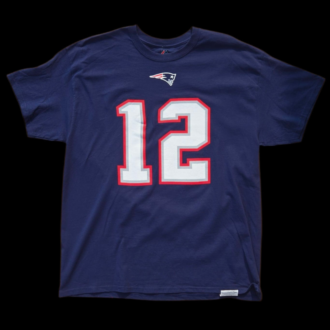 T-Shirt Adulte - Tom Bady #12 Patriots de la Nouvelle-Angleterre