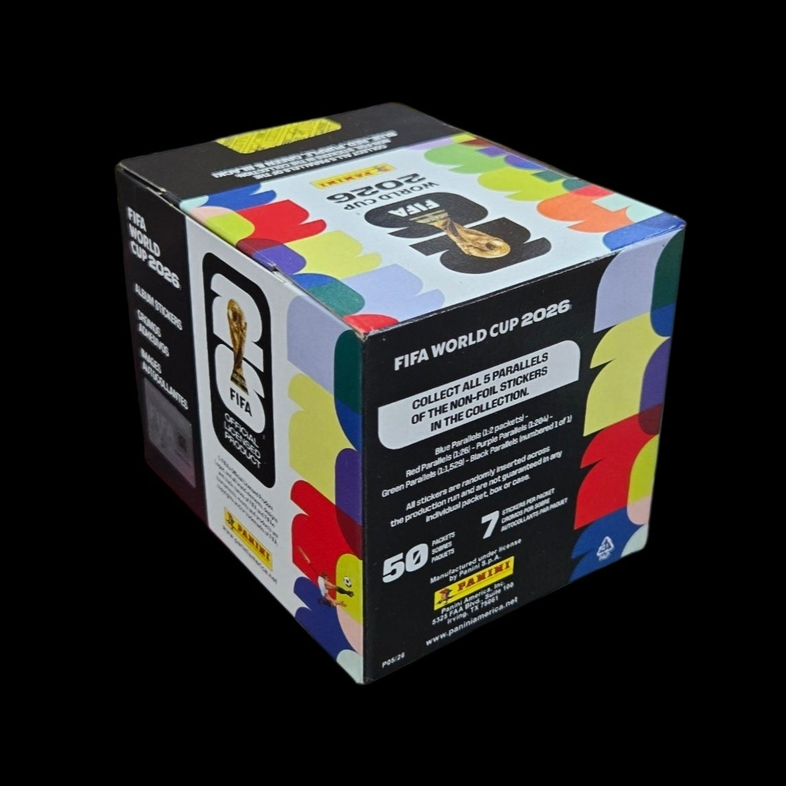 Autocollant Panini Coupe du Monde 2026 - Boite