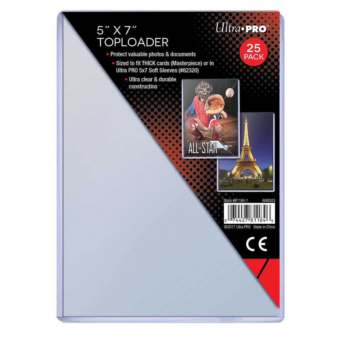 Plastique protecteur 5" x 7" (25)