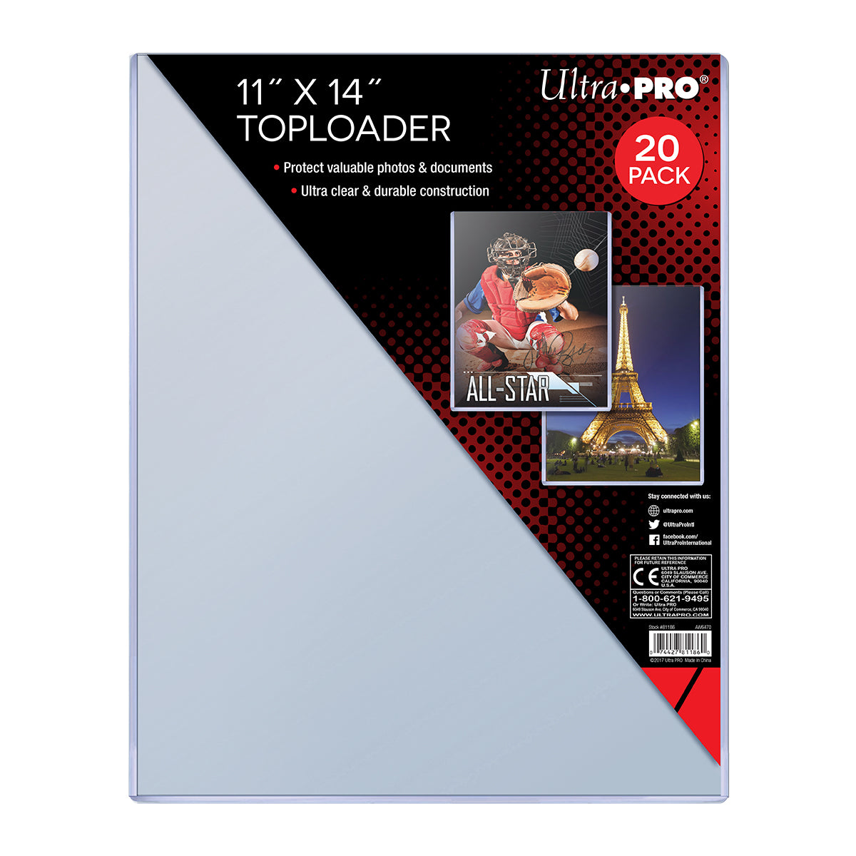 Plastique protecteur 11" x 14"