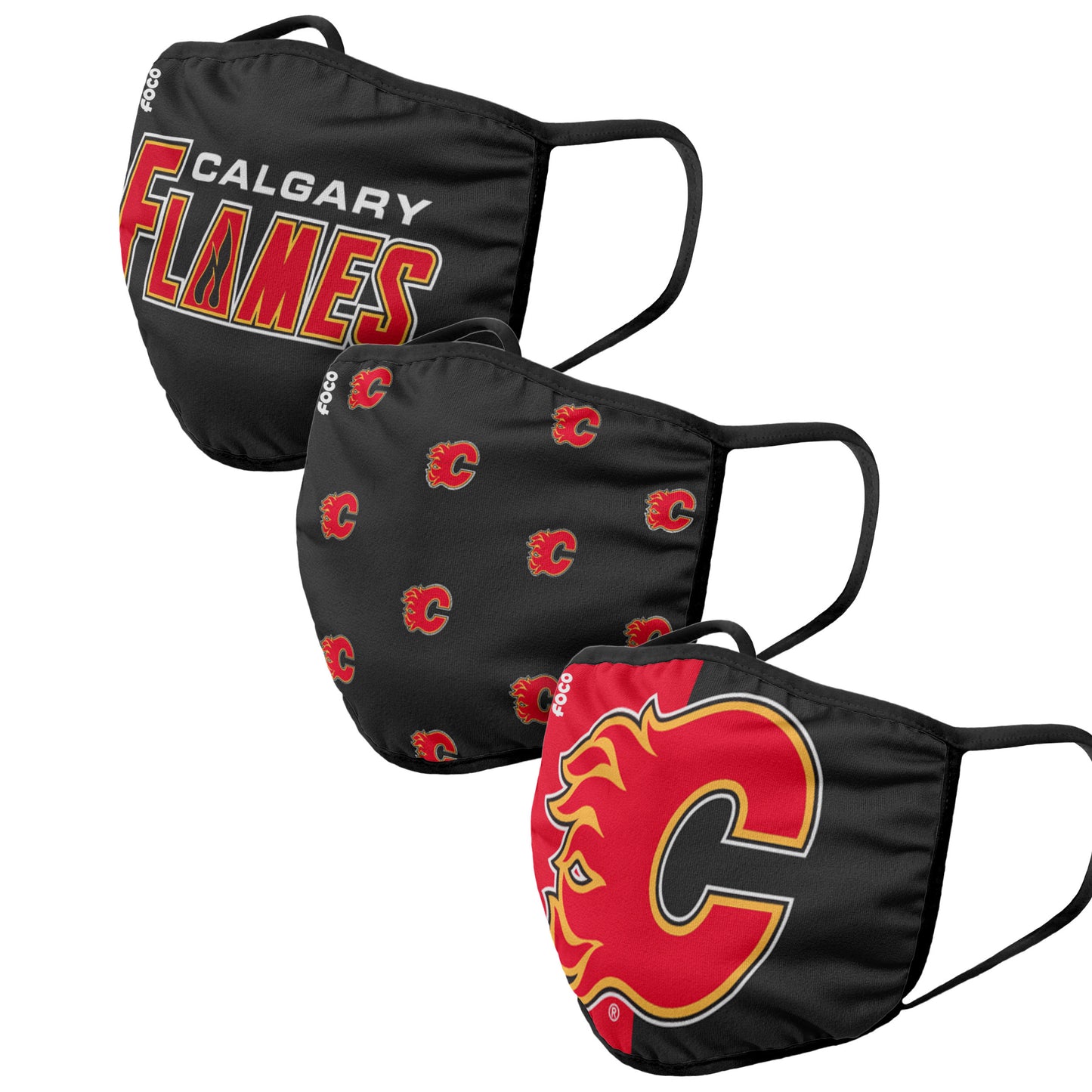 Masque Flames de Calgary pour Adulte