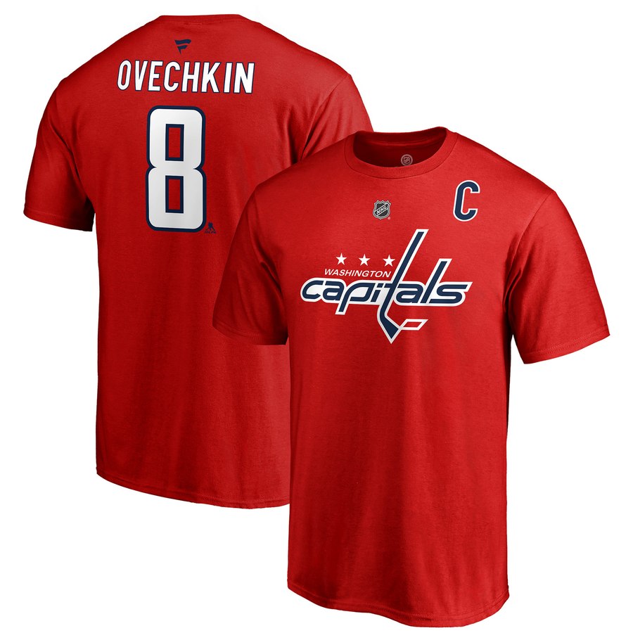 T-Shirt Capitals de Washington - Alexander Ovechkin (#8)