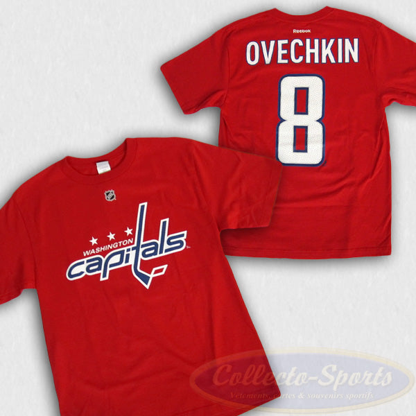 T-Shirt Capitals de Washington - Alexander Ovechkin (#8)