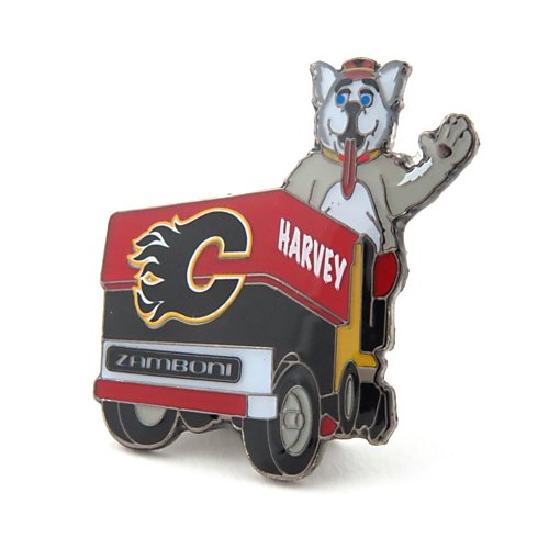 Épinglette Mascotte / Zamboni Flames de Calgary