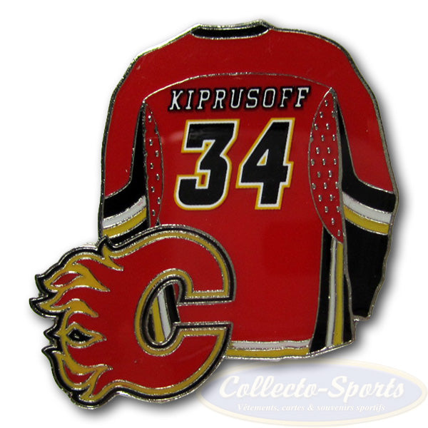 Épinglette Flames de Calgary - Miikka Kiprusoff