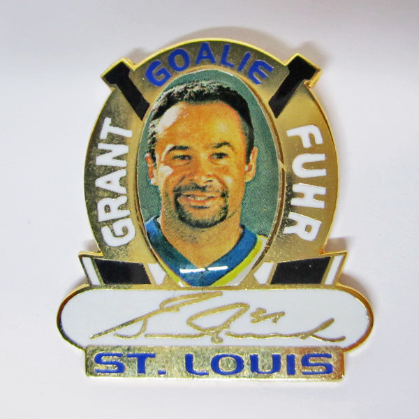 Épinglette Blues de St-Louis - Grant Fuhr