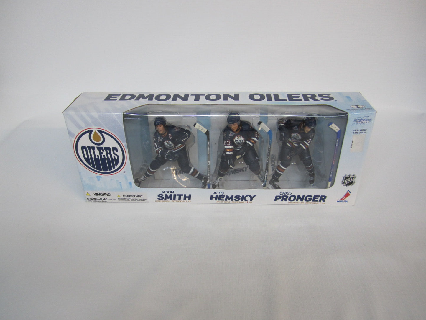 Oilers d'Edmonton Figurine - Ryan Smith #94 / Ales Hemsky #83 / Chris Pronger #44