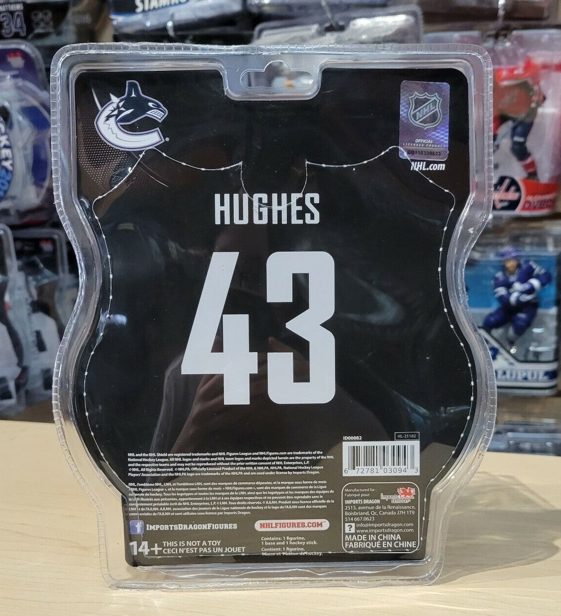 Figurine des Canucks de Vancouver - Quinn Hughes (#43)