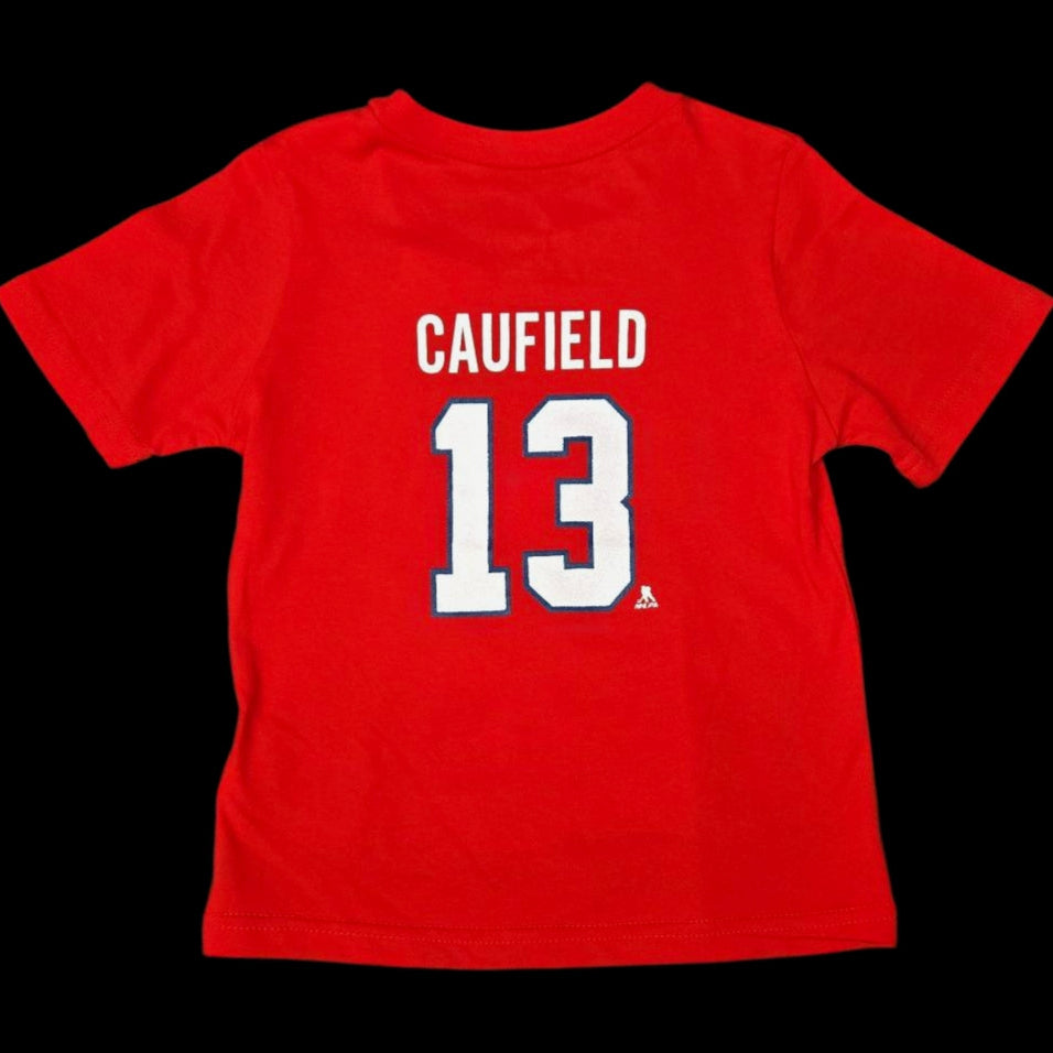 T-Shirt Bambin - Cole Caufield #13 Canadiens de Montréal