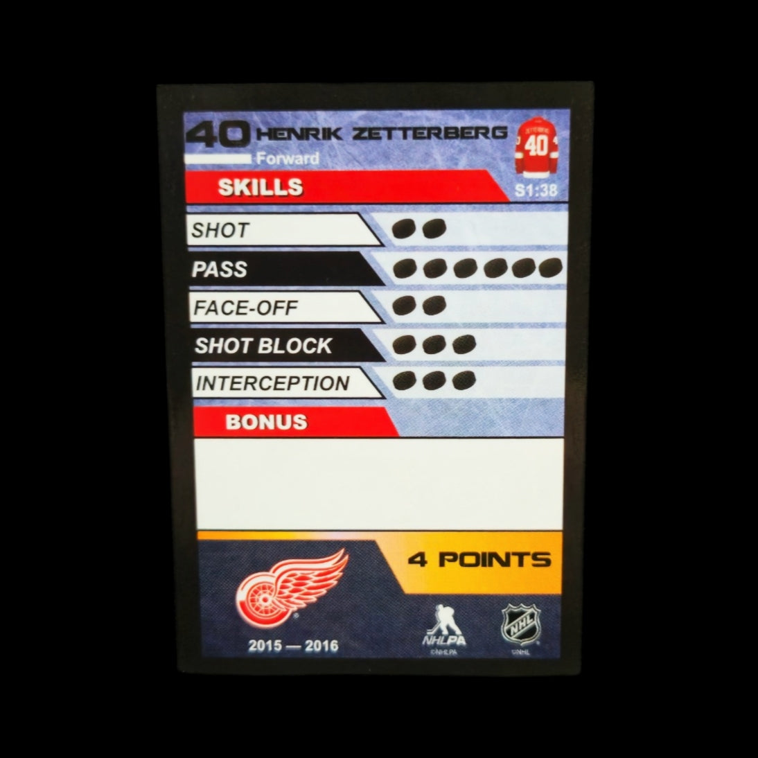 Figure - Henrik Zetterberg #40 Detroit Red Wings