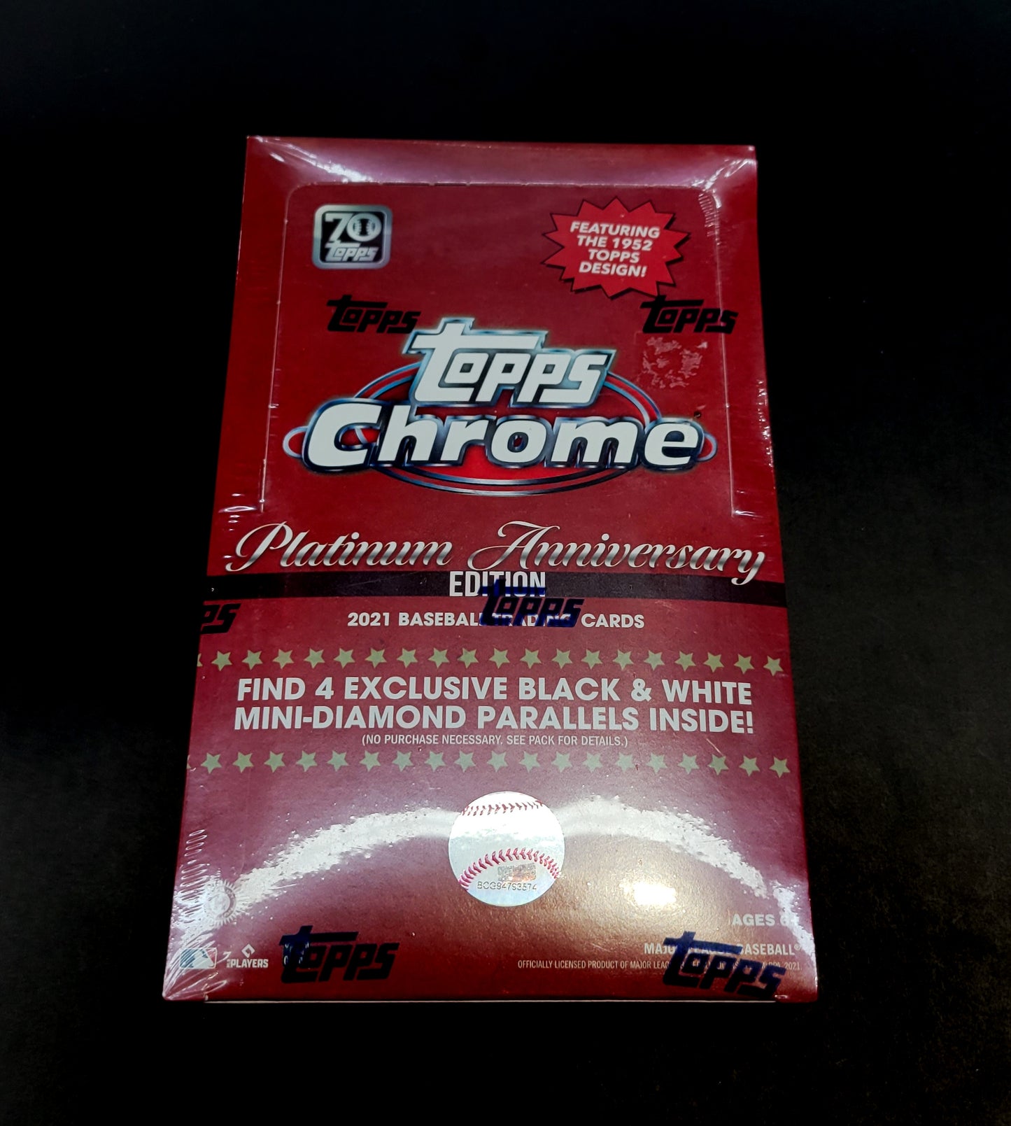 2021 Topps Chrome Platinum Anniversary Baseball Lite Boite Hobby