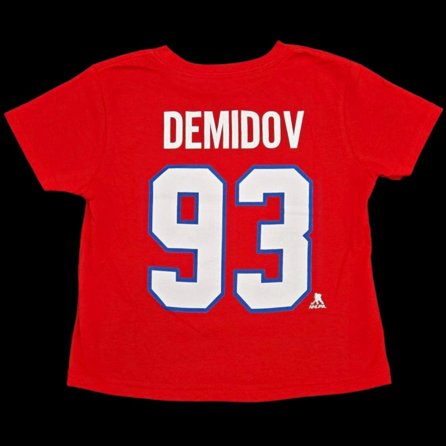 T-Shirt Enfant - Ivan Demidov #93 Canadiens de Montréal
