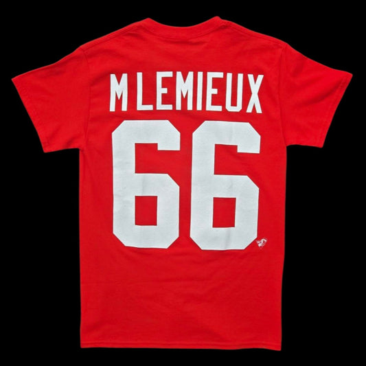 Adult Tee  - Mario Lemieux #66 Team Canada 