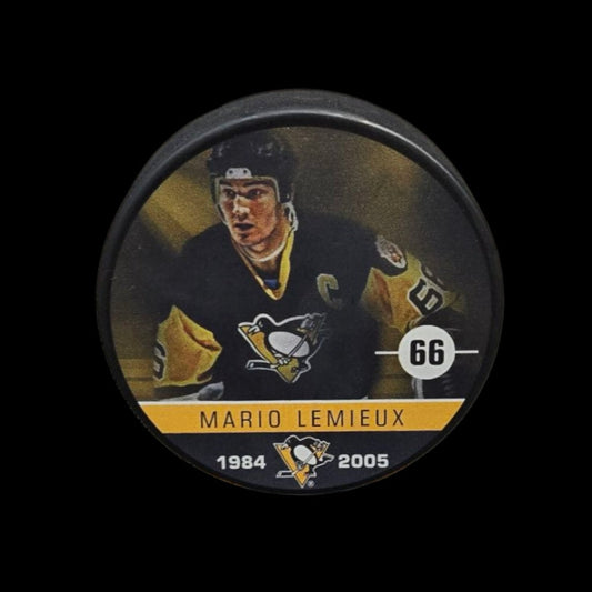 Rondelle - Mario Lemieux #66 Penguins de Pittsburgh