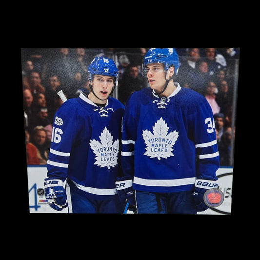 Photo - Auston Matthews #34 & Mitch Marner #16 Maple Leafs de Toronto