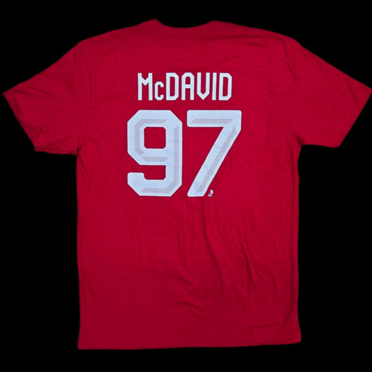 Adult Tee - Connor McDavid #97 Team Canada