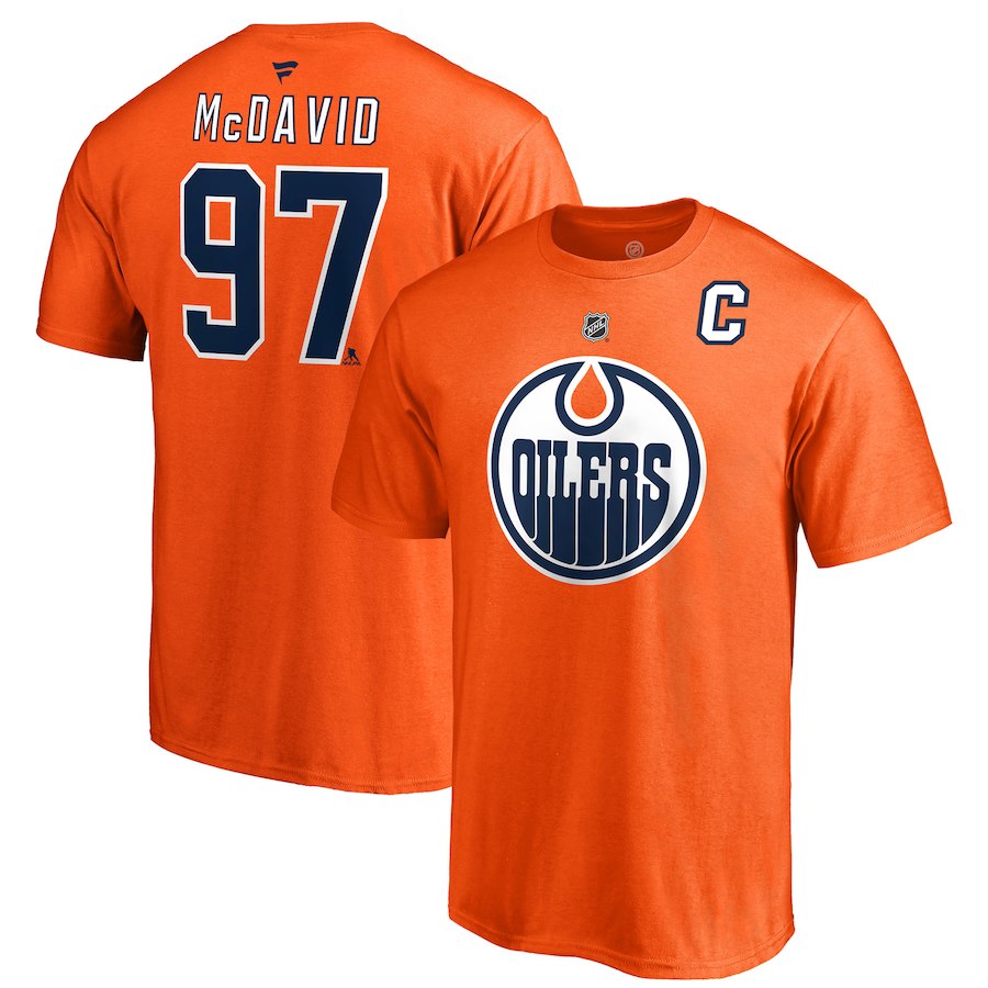 T-Shirt Oilers d&#39;Edmonton  - Connor Mcdavid (#97)