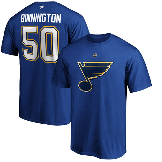 T-Shirt Blues de St-Louis  - Jordan Binnington (#50)