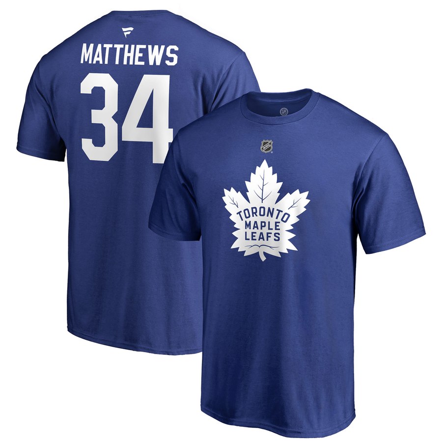 T-Shirt Maple Leafs de Toronto  - Auston Matthews (#34)