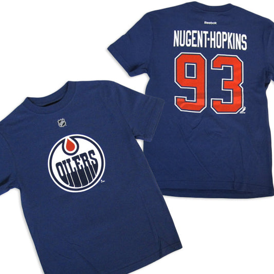 T-Shirt Oilers d&#39;Edmonton  - Ryan Nugent-Hopkins (#93)