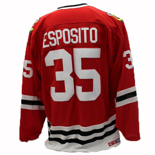 Blackhawks de Chicago Jersey  Homme - Tony Esposito (#35)