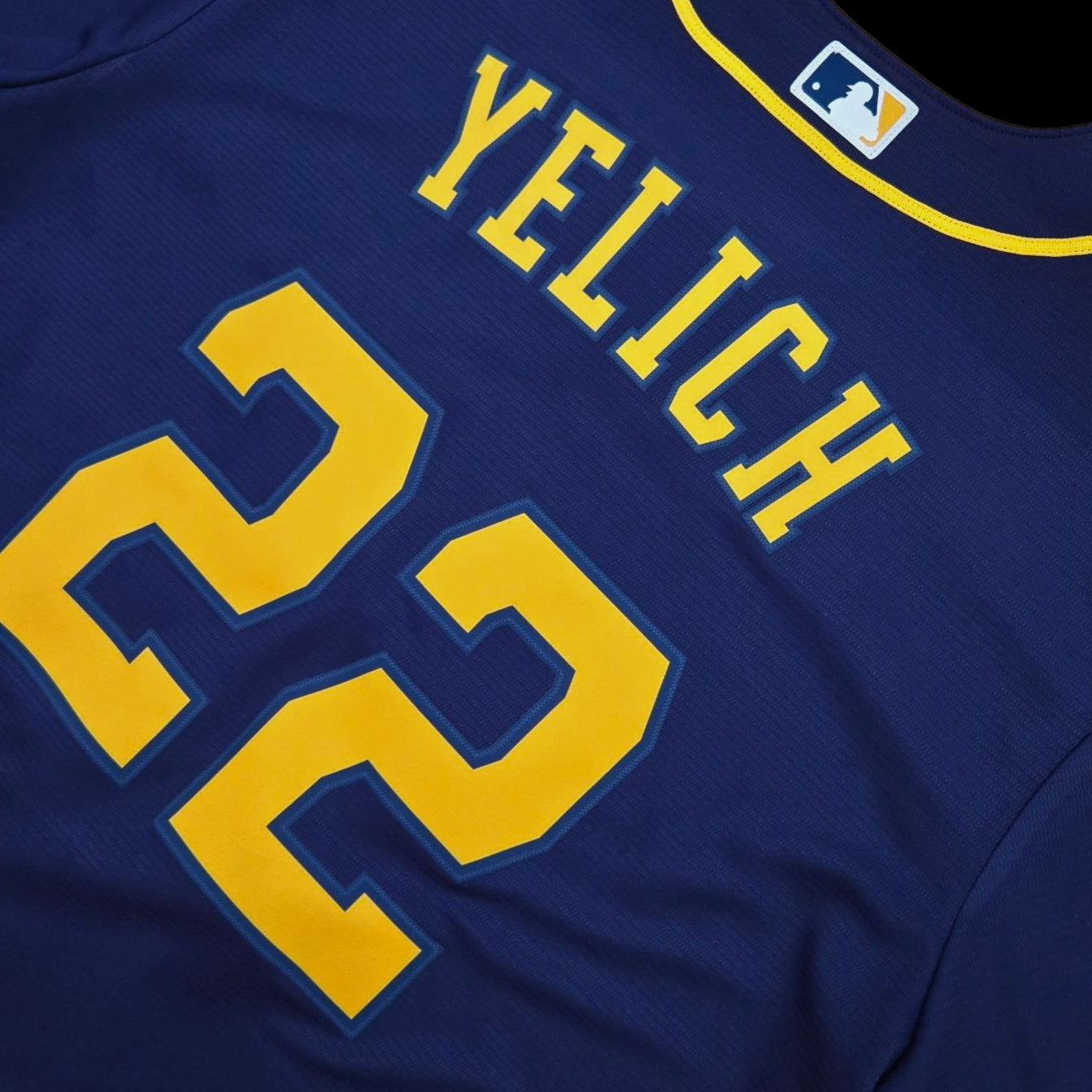 Chemise de Baseball Adulte - Christian Yelich #22 Brewers de Milwaukee