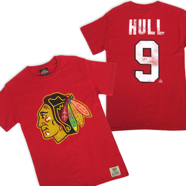 T-Shirt Blackhawks de Chicago  - Bobby Hull (#9)