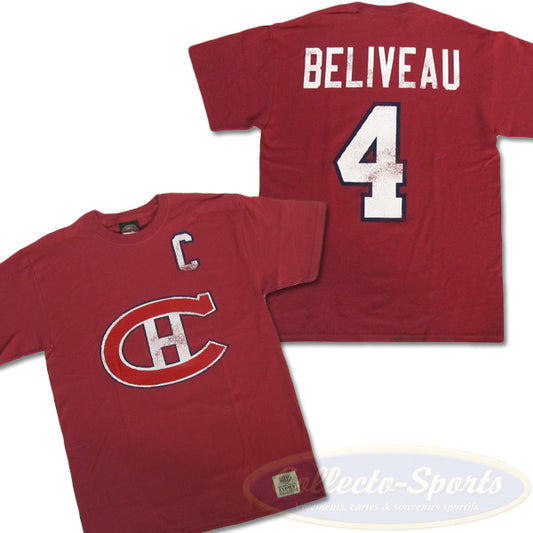 T-Shirt Canadiens de Montréal  - Jean Beliveau (#4)