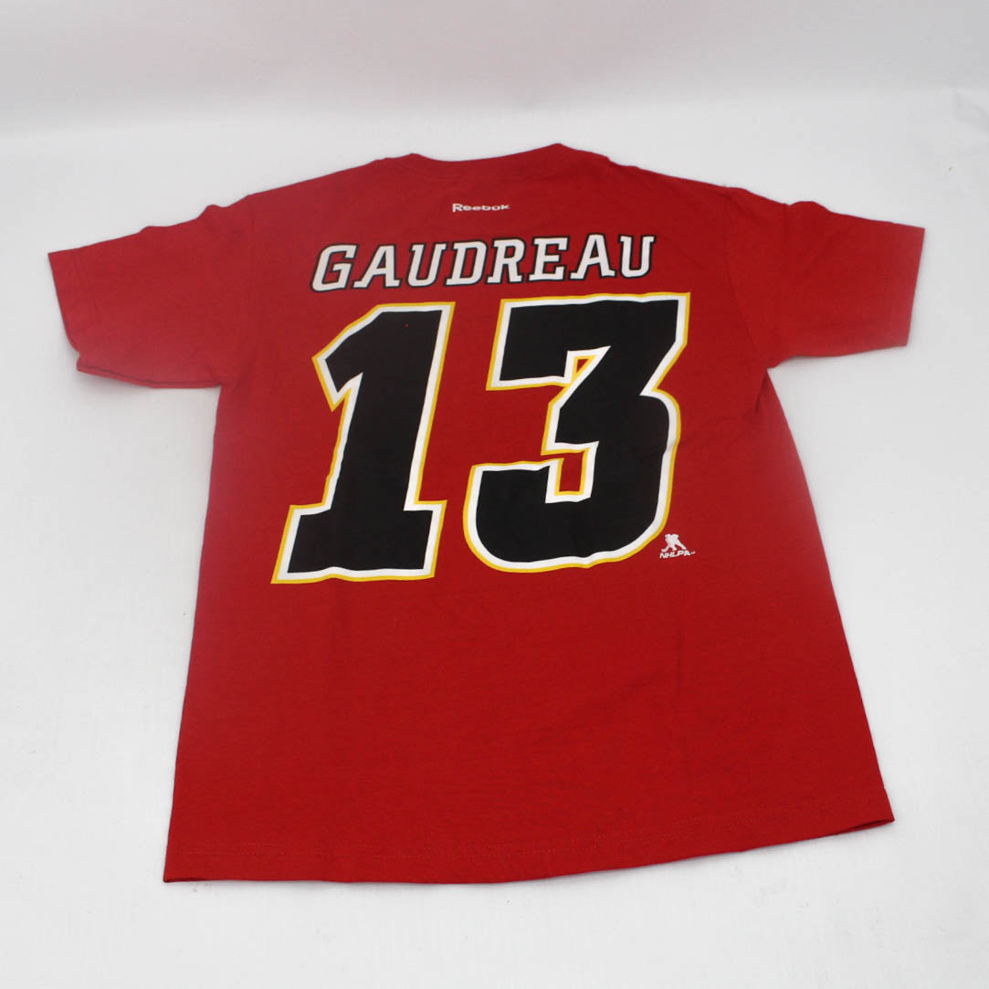 T-Shirt Flames de Calgary  - Johnny Gaudreau (#13)