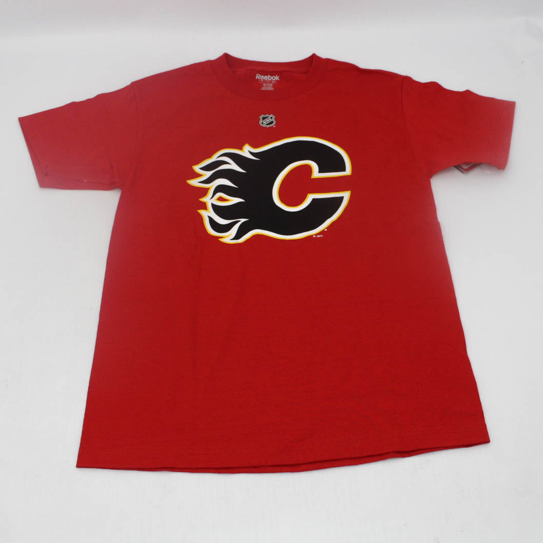 T-Shirt Flames de Calgary  - Johnny Gaudreau (#13)