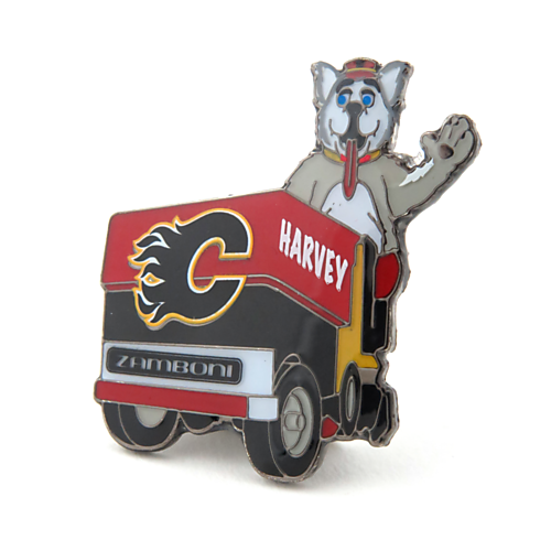 Épinglette Mascotte / Zamboni Flames de Calgary 