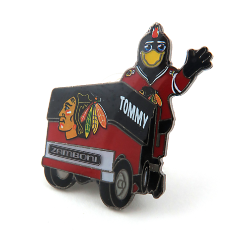 Épinglette Mascotte / Zamboni Blackhawks de Chicago 