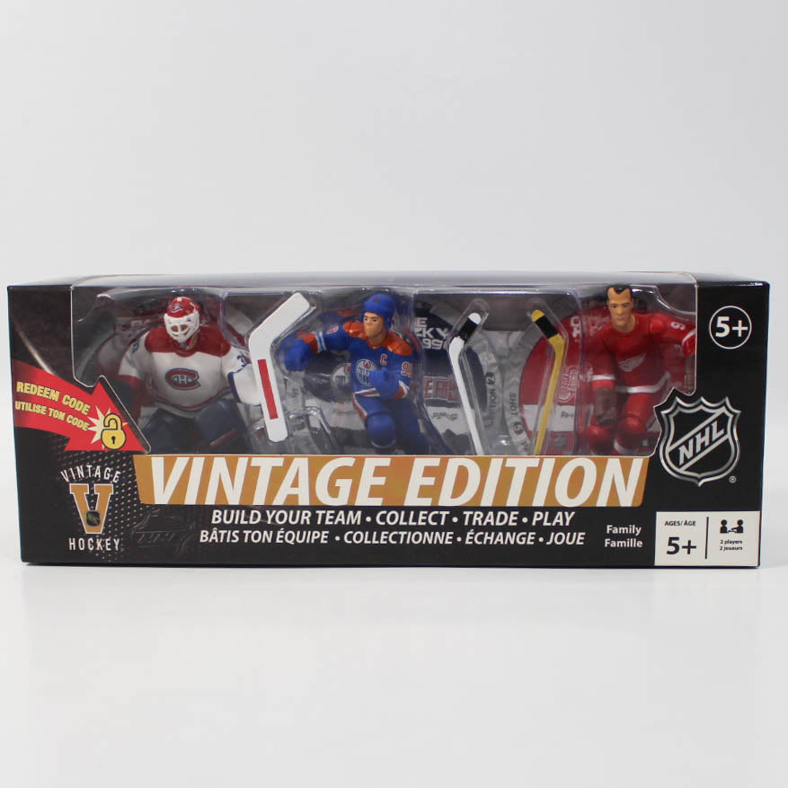 Figurine Ligue Nationale de Hockey pour Enfant  - Patrick Roy #33 / Wayne Gretzky #99 / Gordie Howe #9