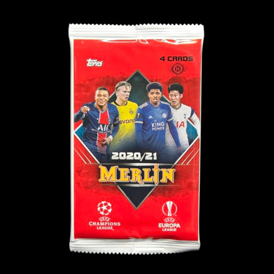 2020-21 Topps UEFA Champions League Merlin Chrome - Hobby Pack