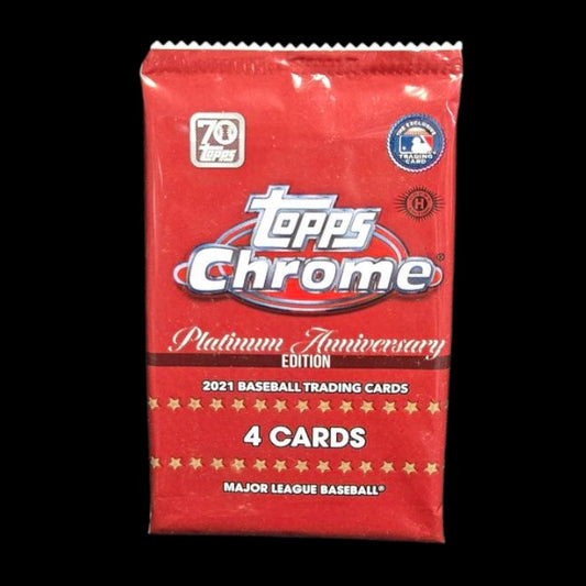 2021 Topps Chrome Platinum Anniversary Baseball Hobby Lite Pack