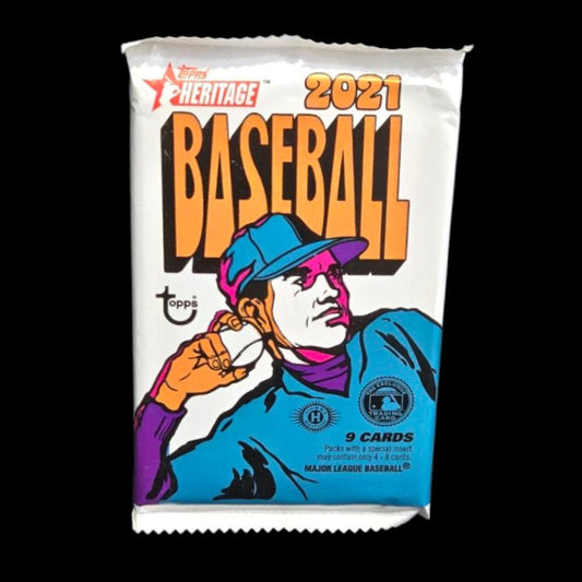 2021 Topps Heritage Baseball - Paquet Hobby