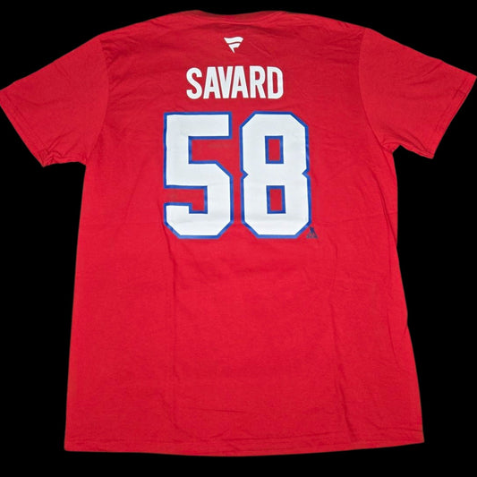 T-Shirt Adulte - David Savard #58 Canadiens de Montréal