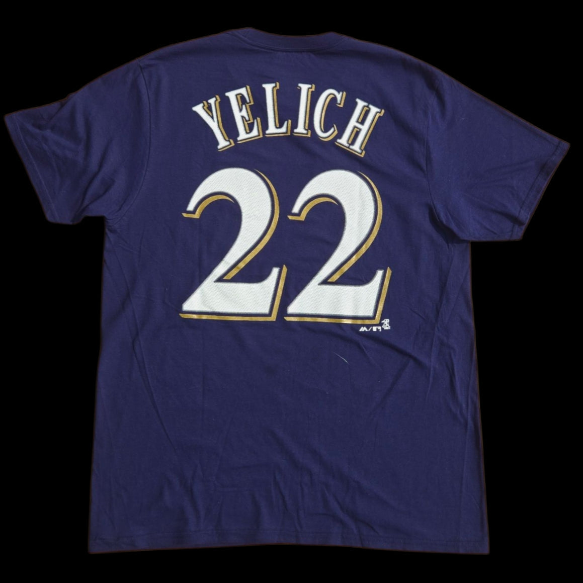 T-Shirt Adulte - Christian Yelich #22 Brewers de Milwaukee