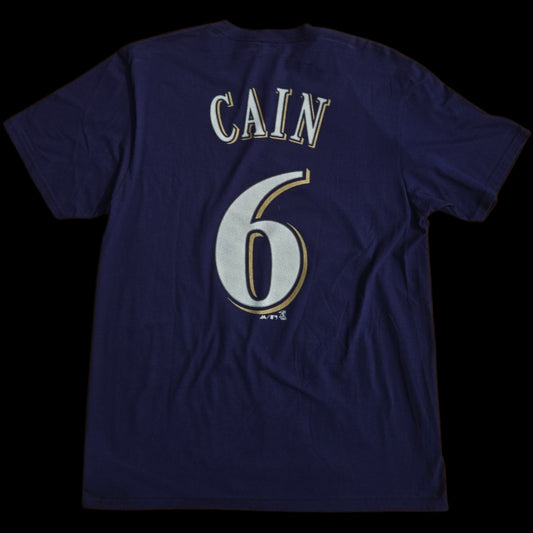 T-Shirt Adulte - Lorenzo Cain #6  Brewers de Milwaukee