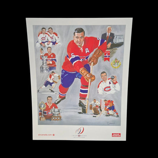Poster - Bernard "Boom Boom" Geoffrion Montreal Canadiens