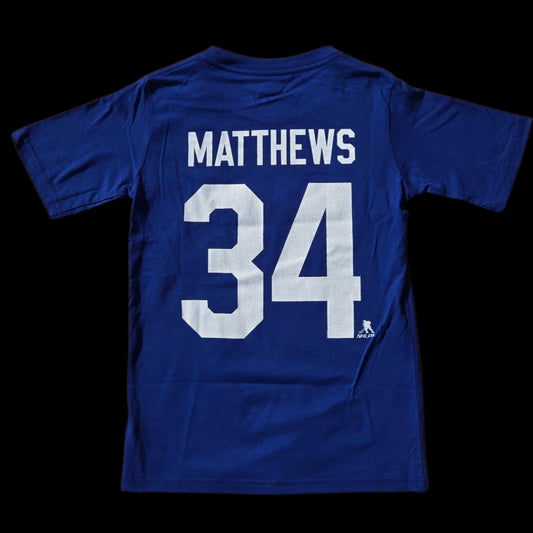 Youth Tee - Auston Matthews #34 Toronto Maple Leafs
