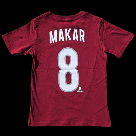 Youth Tee - Cale Makar #8 Colorado Avalanche