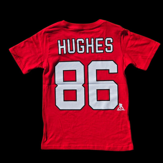Youth Tee - Jack Hughes #86 New Jersey Devils