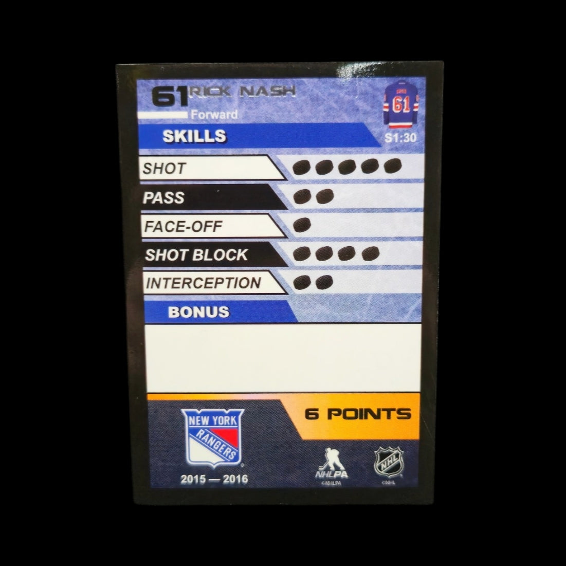 Figurine - Rick Nash #61 Rangers de New York
