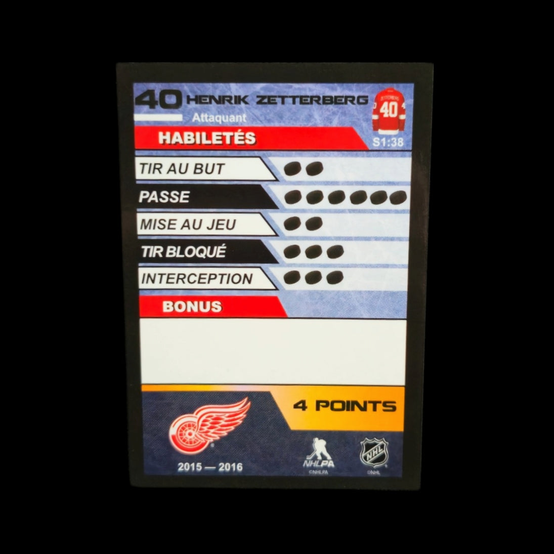 Figure - Henrik Zetterberg #40 Detroit Red Wings