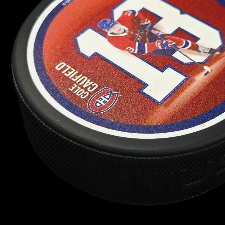 Rondelle - Cole Caufield #13 Canadiens de Montréal