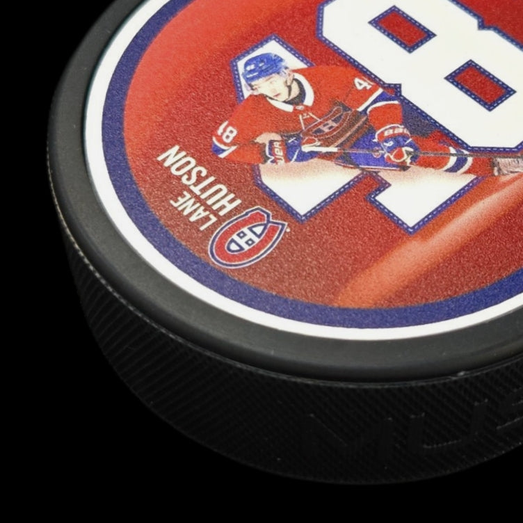 Puck - Lane Hutson #48 Montreal Canadiens